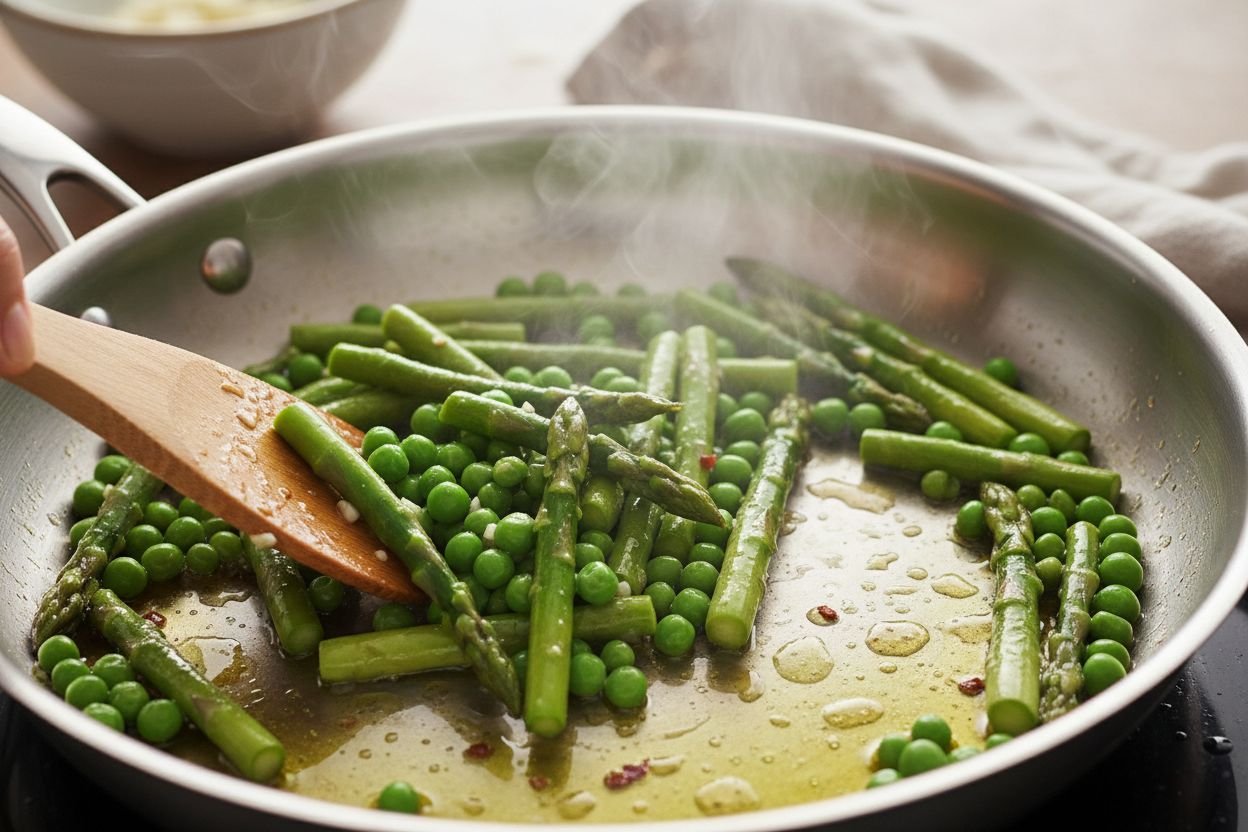 Italian Spring Vegetable Frittata Bake preparation step 1