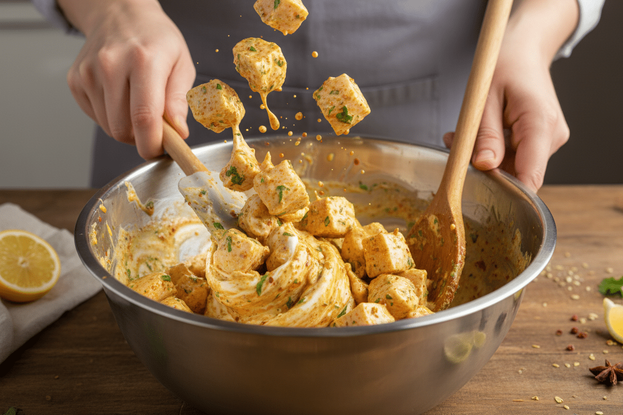 Juicy Shish Tawook: Easy Yogurt Marinated Chicken preparation step 1