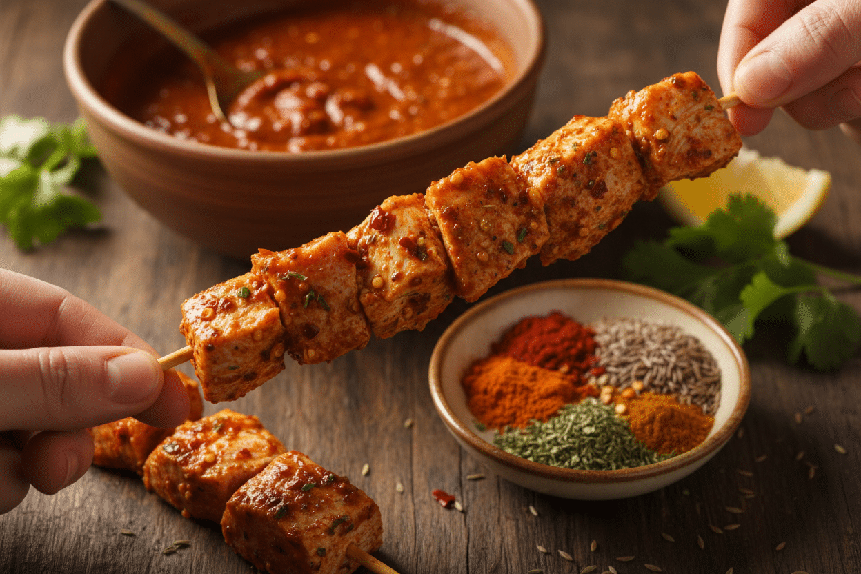 Juicy Shish Tawook: Easy Yogurt Marinated Chicken preparation step 2