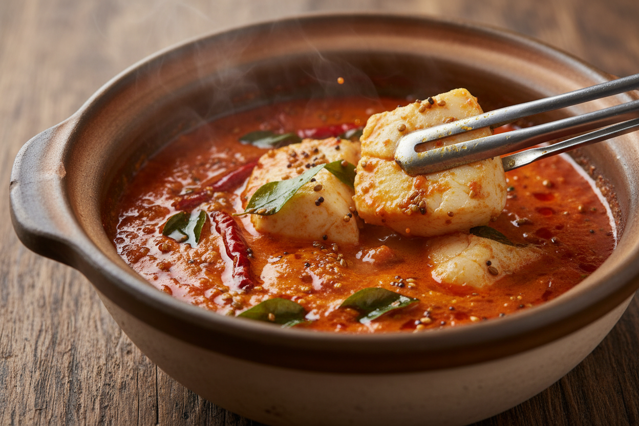 Kerala Fish Curry with Coconut Milk preparation step 1