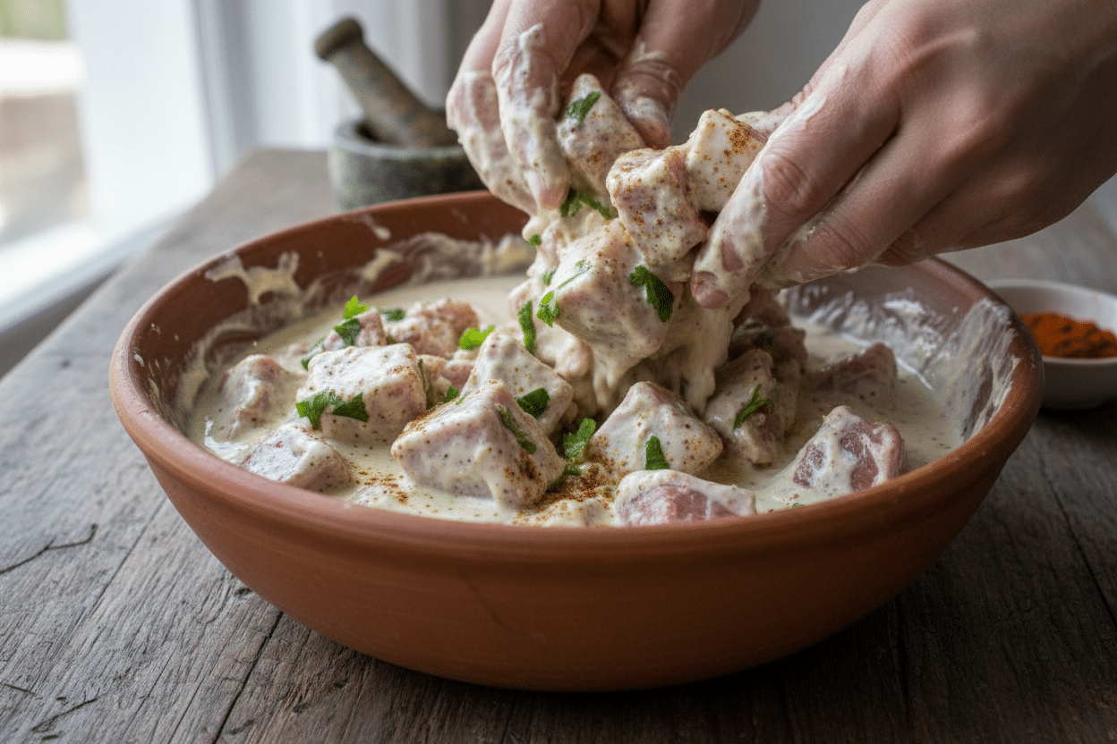 Lamb Korma Curry preparation step 1