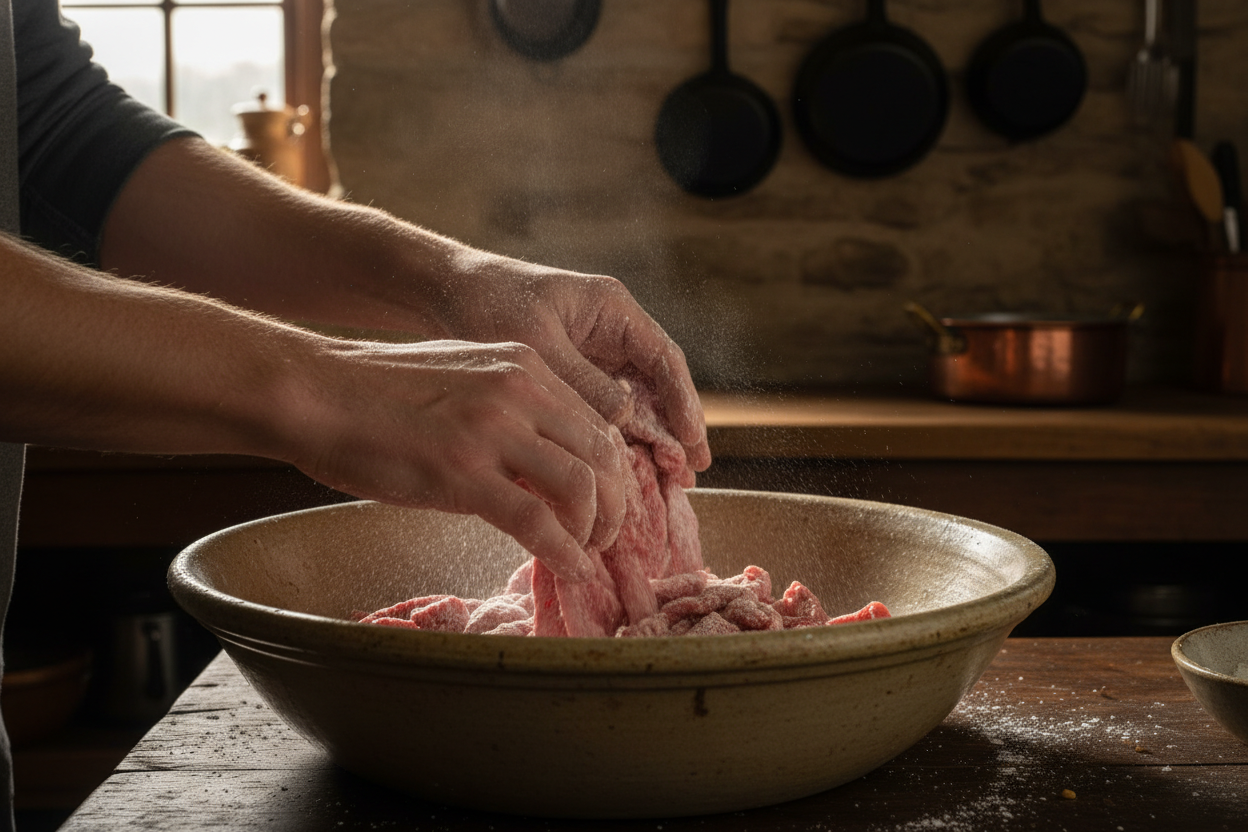 Mongolian Beef preparation step 1