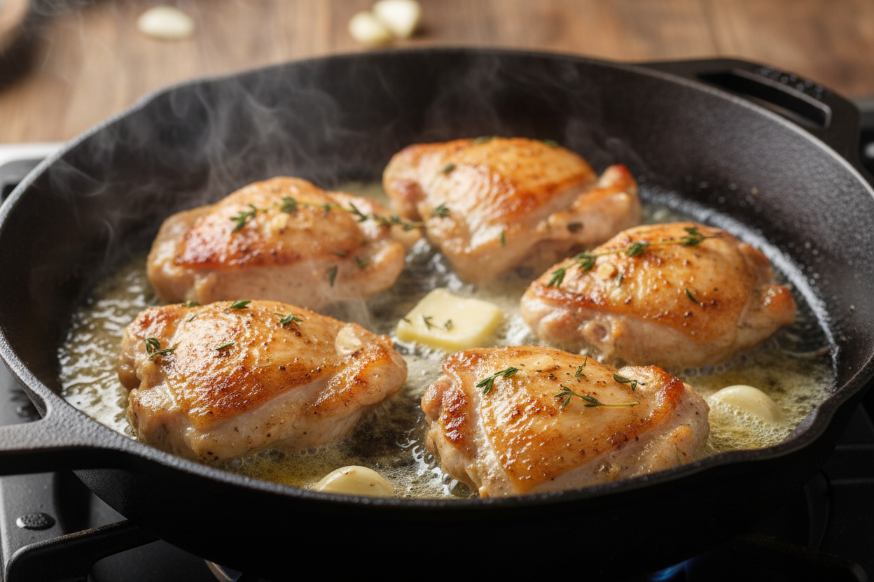 One-Pan Cowboy Butter Chicken Pasta preparation step 1