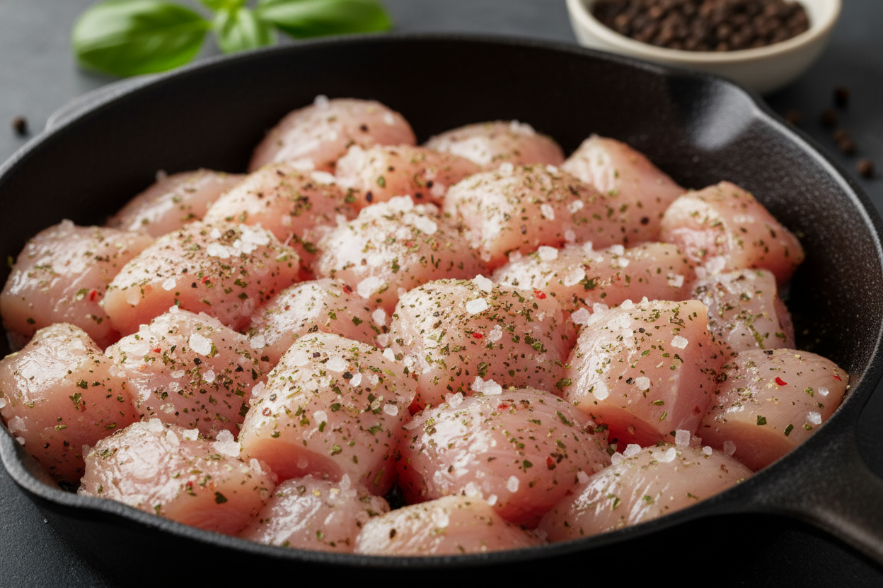 One-Pot Creamy Lemon Chicken Orzo preparation step 1