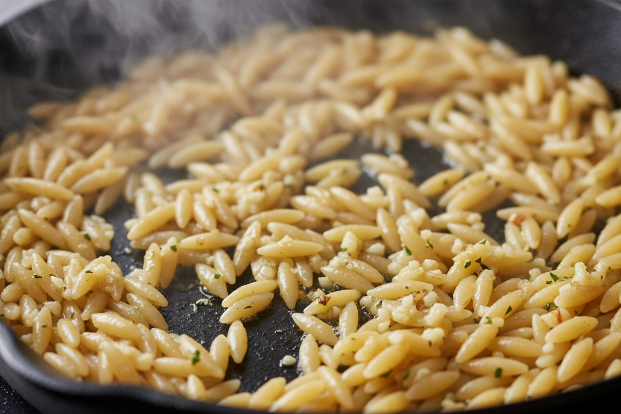 One-Pot Creamy Lemon Chicken Orzo preparation step 2