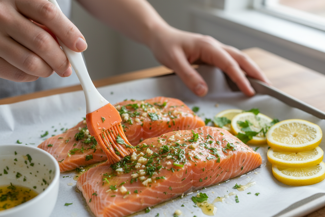 Oven Baked Salmon preparation step 1