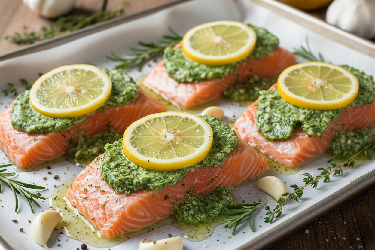 Oven Baked Salmon preparation step 2