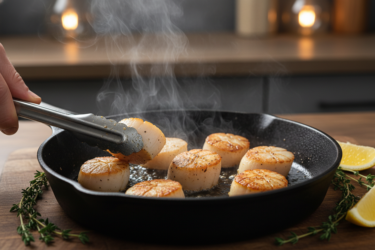 Perfect Pan Seared Scallops preparation step 1