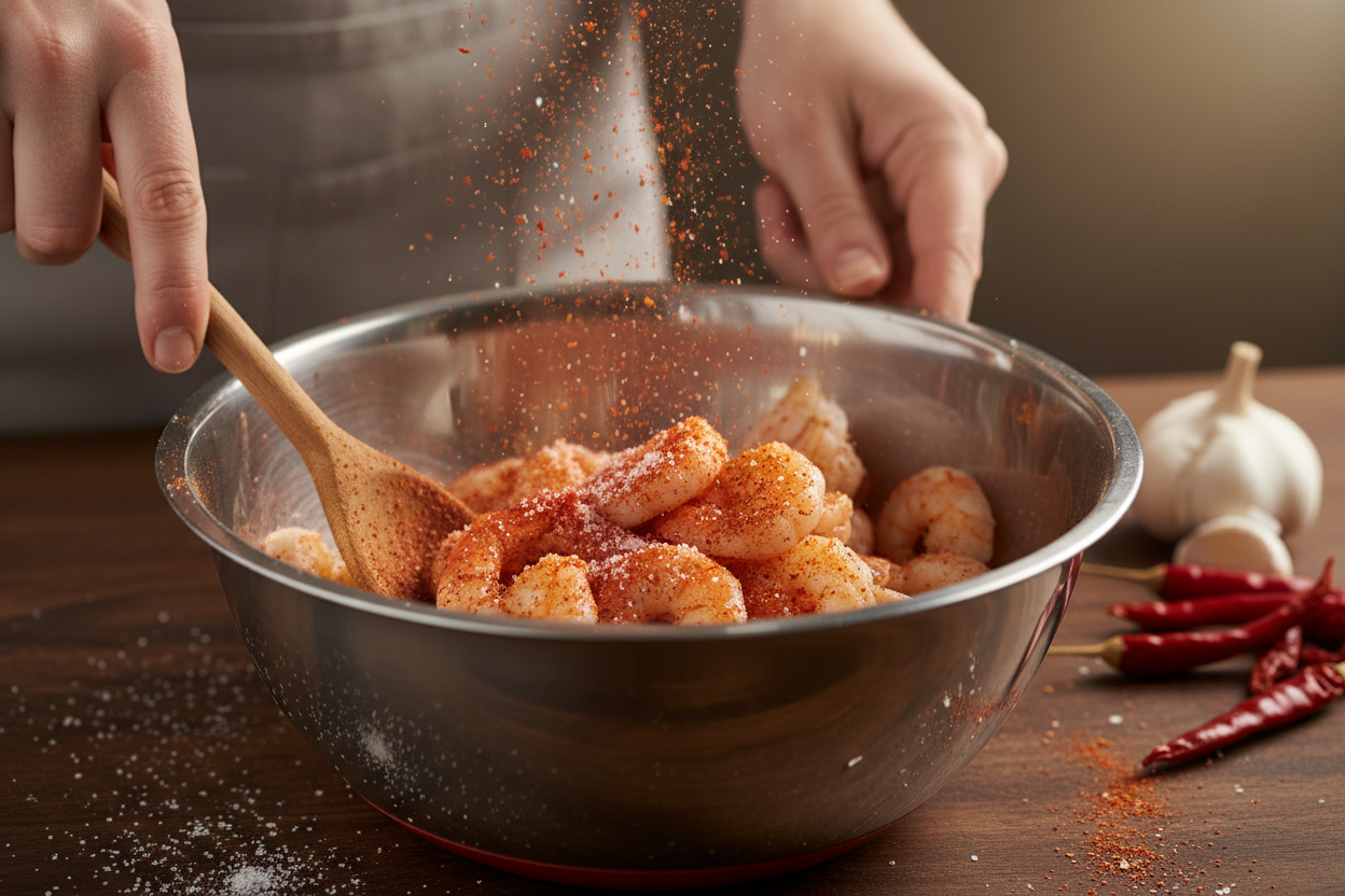Pineapple Salsa Shrimp Tacos preparation step 1