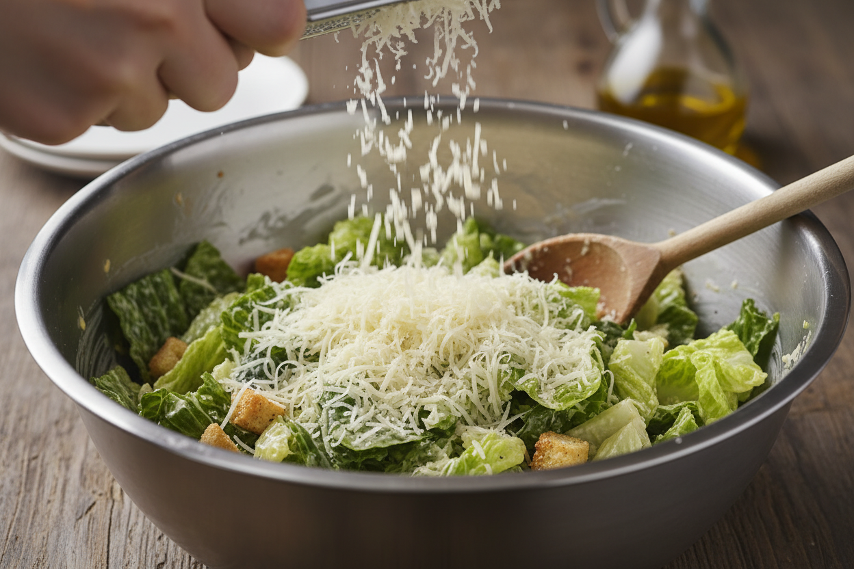 Quick Chicken Caesar Wrap preparation step 2