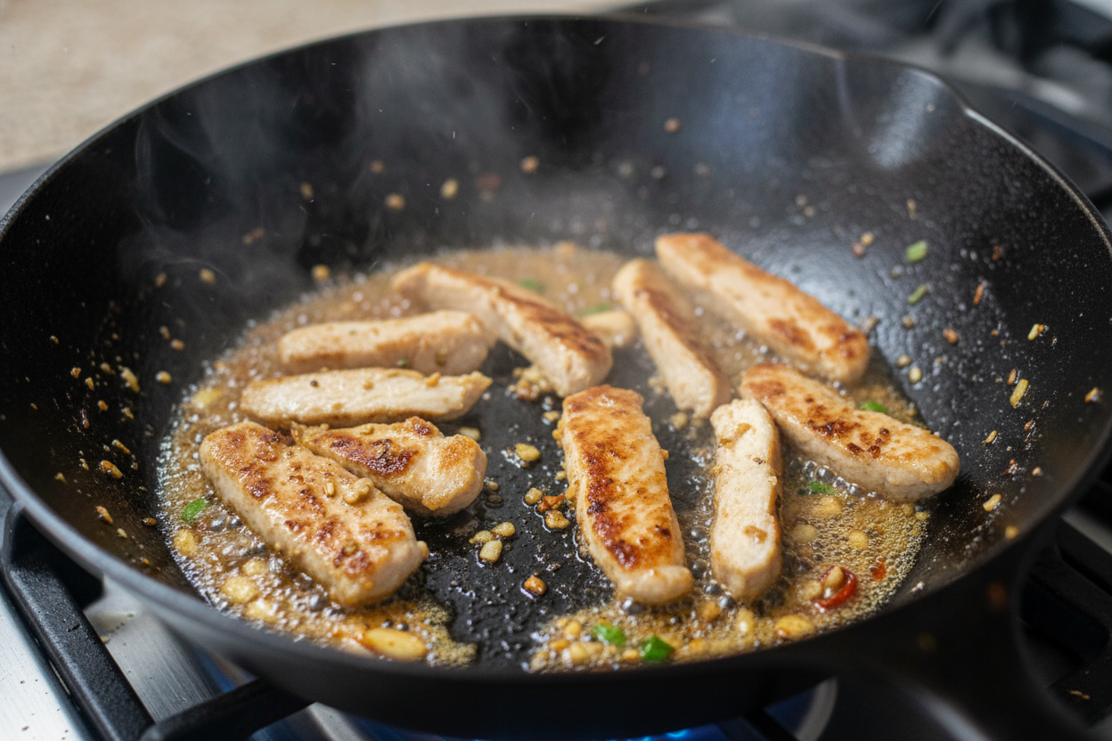 Quick Chicken Stir Fry with Broccoli and Bell Peppers preparation step 1