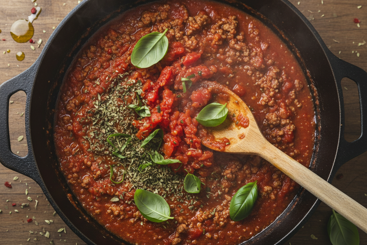Quick Spaghetti Bolognese (Ready in Under 30 Minutes) preparation step 2
