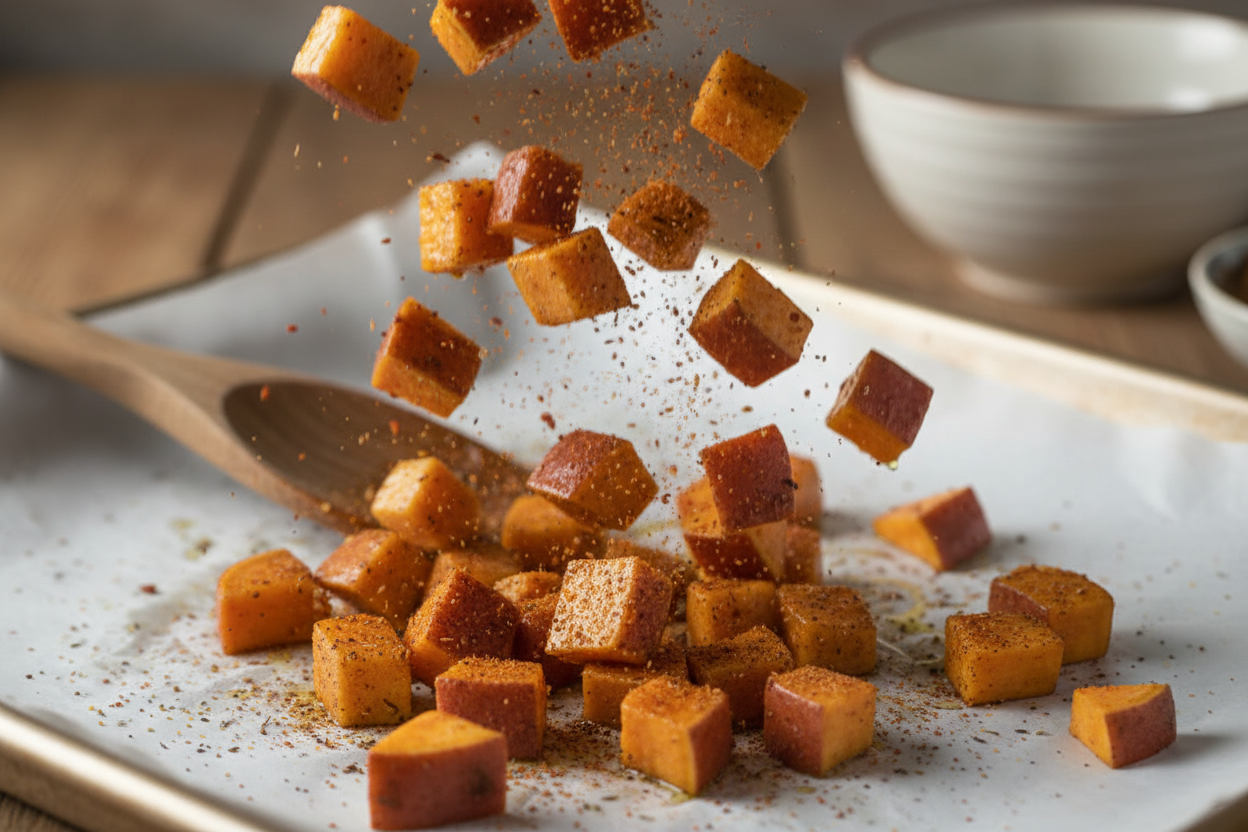 Quick and Easy Vegan Tacos with Sweet Potatoes and Black Beans preparation step 1