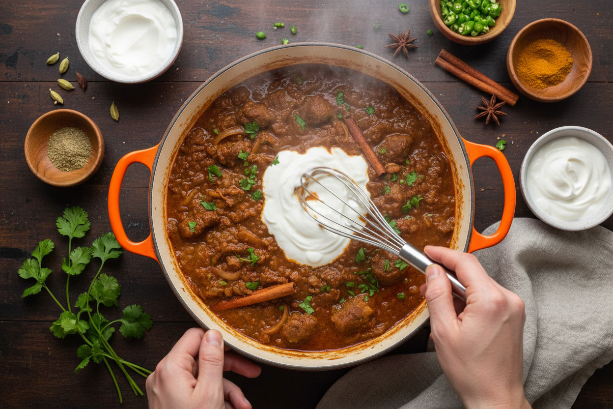 Rogan Josh (Kashmiri Lamb Curry) preparation step 2