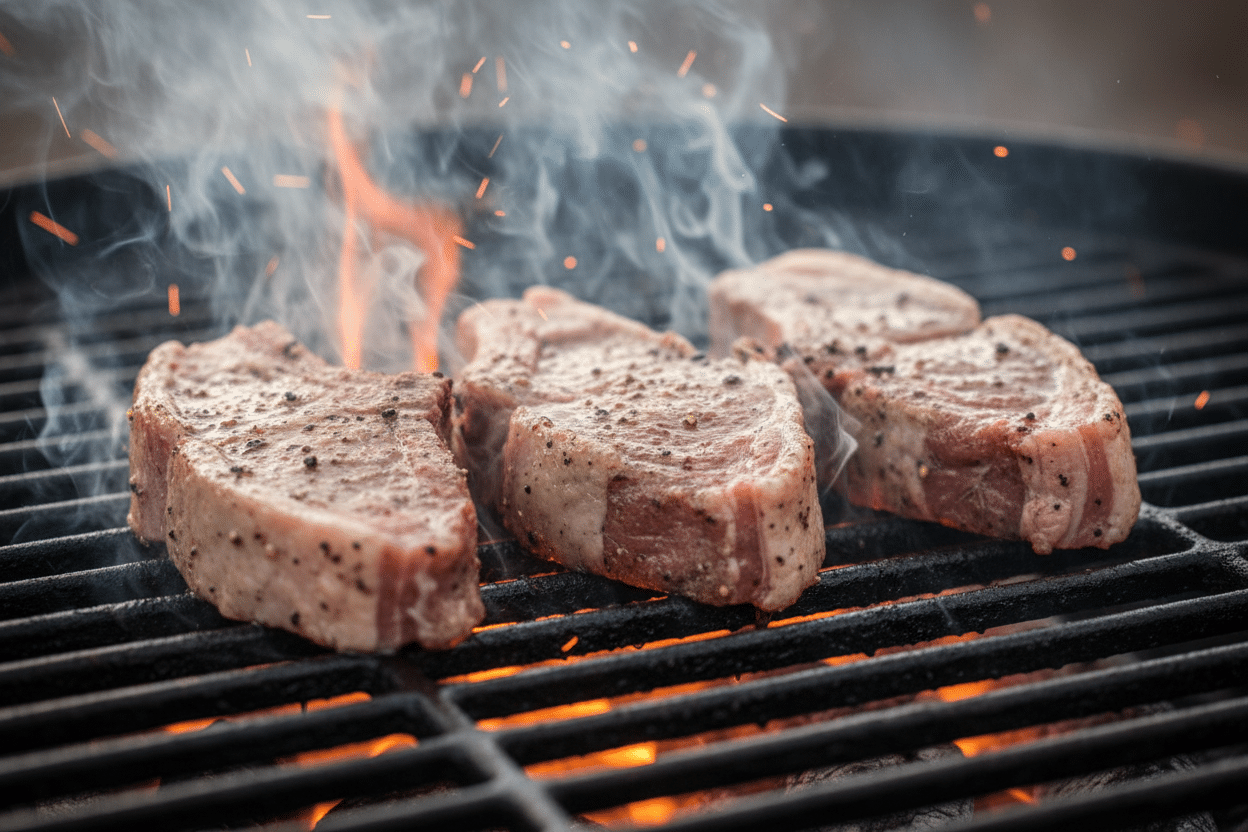 Savory Grilled Garlic Herb Butter Lamb Chops preparation step 2