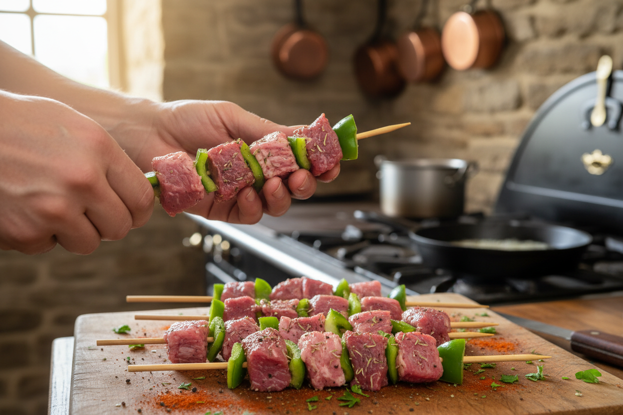 Savory Grilled Lamb Skewers preparation step 2