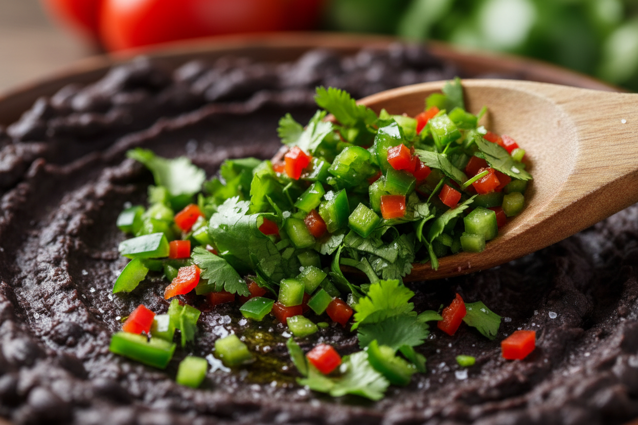 Spicy Black Bean Burger preparation step 2