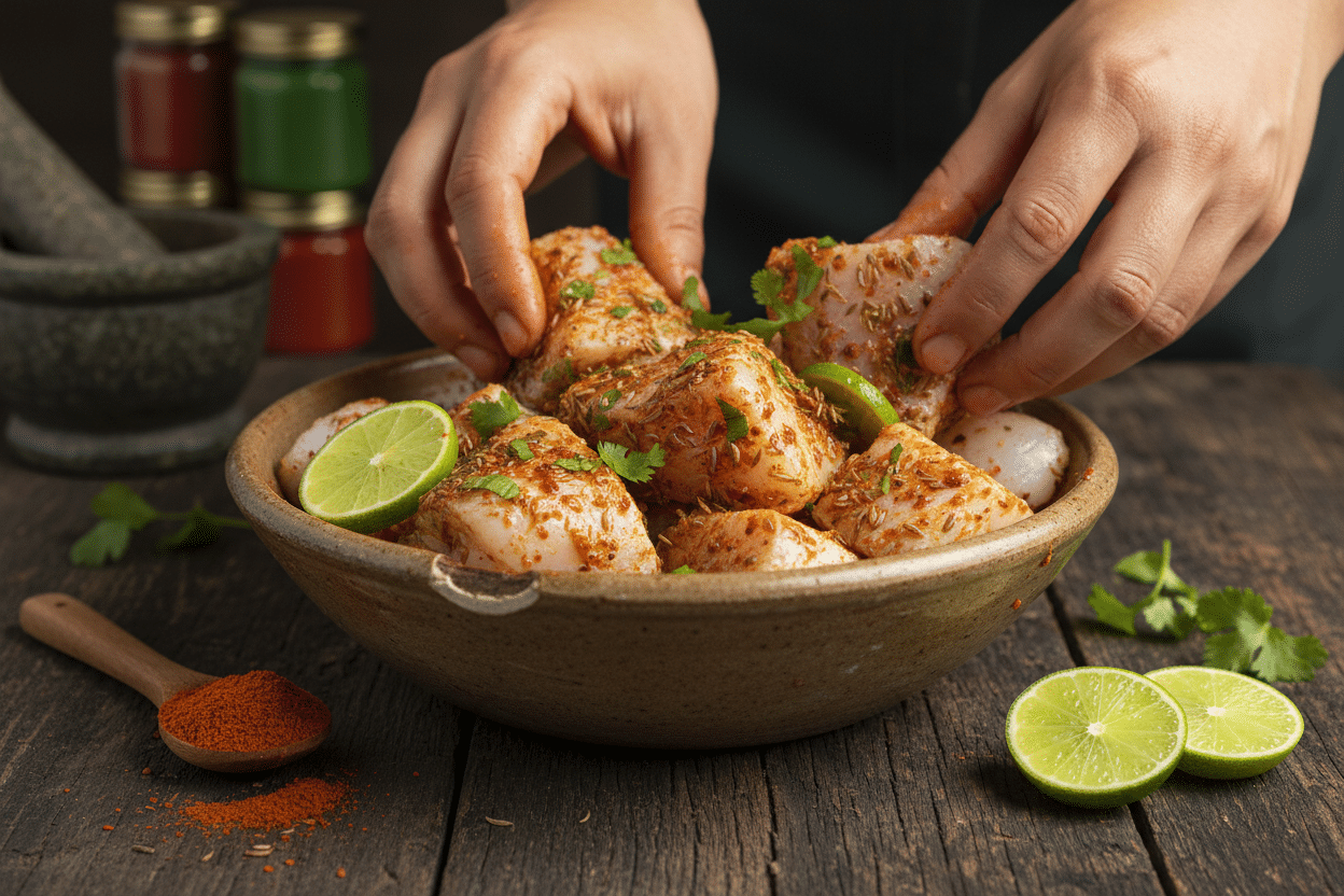 Spicy Lime Fish Tacos preparation step 1