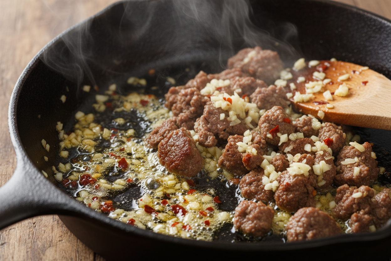 Spicy Penne Arrabbiata preparation step 1