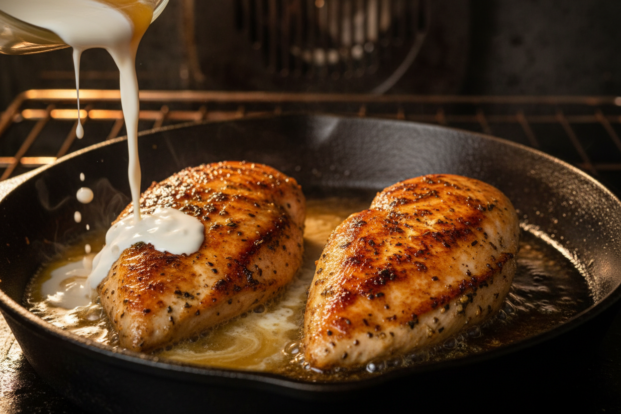 Spinach Artichoke Stuffed Chicken preparation step 2
