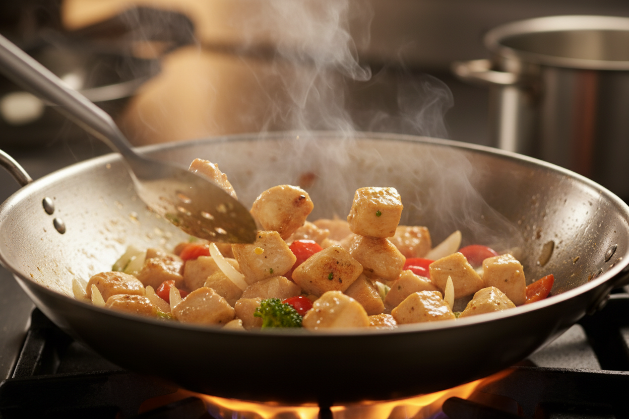 Sticky Teriyaki Chicken Bowl preparation step 1