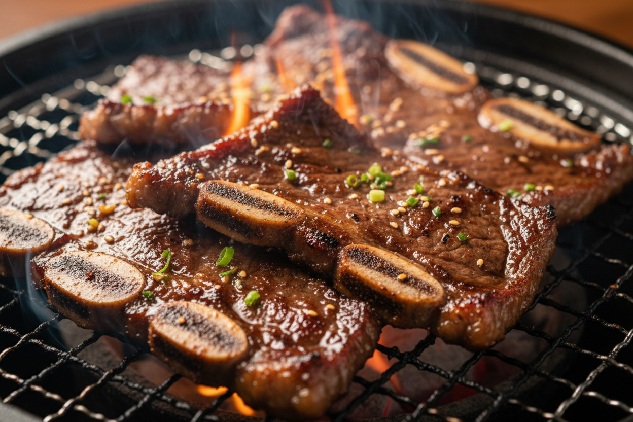 Korean Short Ribs Galbi Recipe (Sweet & Savory) 3 Sweet & Savory Korean Short Rib Recipe (Galbi) preparation step 2