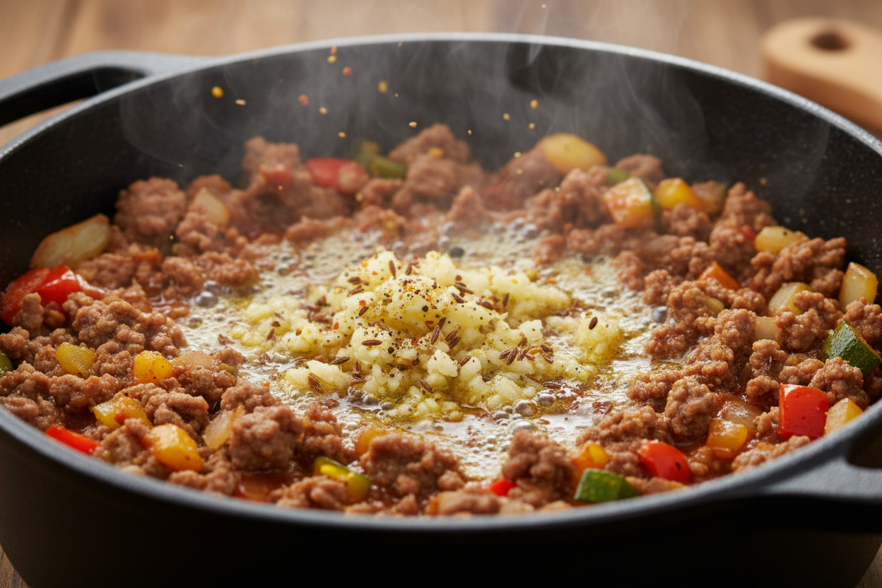 Syrian Eggplant and Chickpea Stew with Cumin preparation step 2