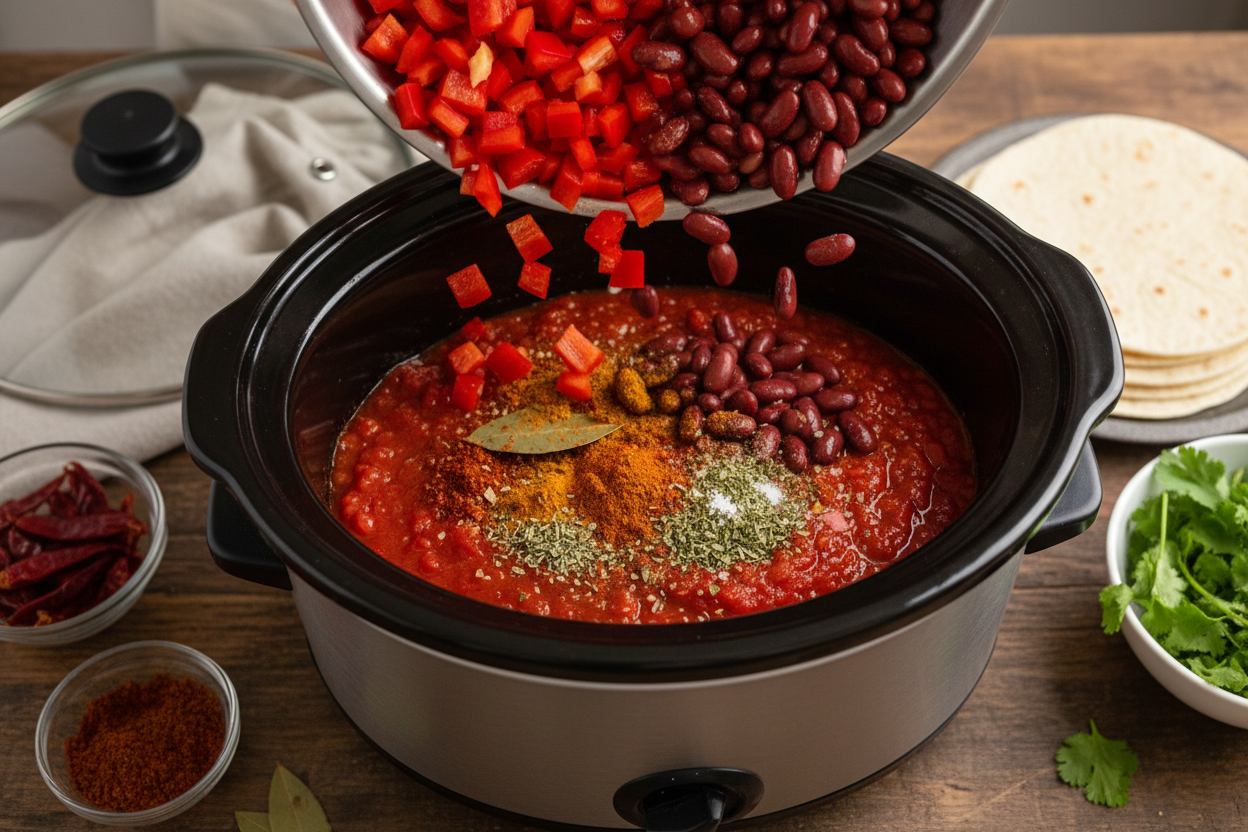 Best Easy Slow Cooker Chilli Con Carne Recipe (Rich & Thick) 3 The BEST Easy Slow Cooker Chilli Con Carne preparation step 2