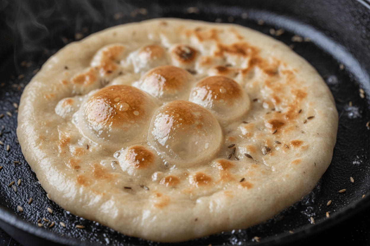 The Best Easy Garlic Naan Bread preparation step 2