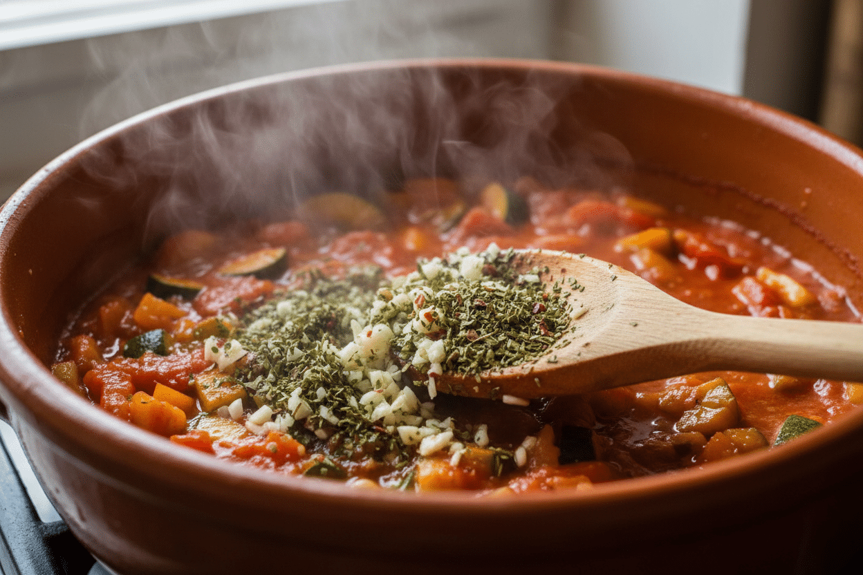 Traditional Winter Minestrone Soup preparation step 2