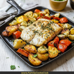 Baked Cod Roasted Veggies: Easy & Healthy Recipe