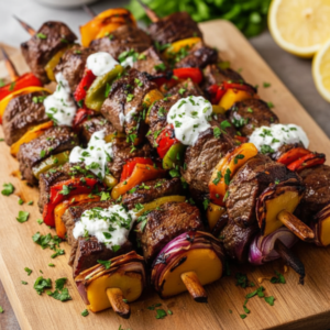 Easy Grilled Beef Kabobs Recipe (Quick & Juicy)