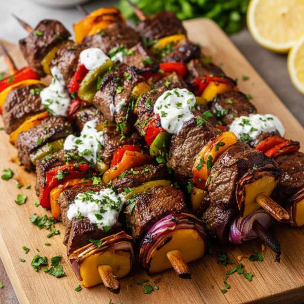 Easy Grilled Beef Kabobs Recipe (Quick & Juicy)