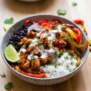 Best Chicken Fajita Bowl Recipe (Quick & Healthy Dinner)