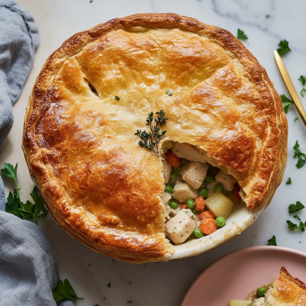 Homemade Chicken Pot Pie Recipe - Flaky & Comforting