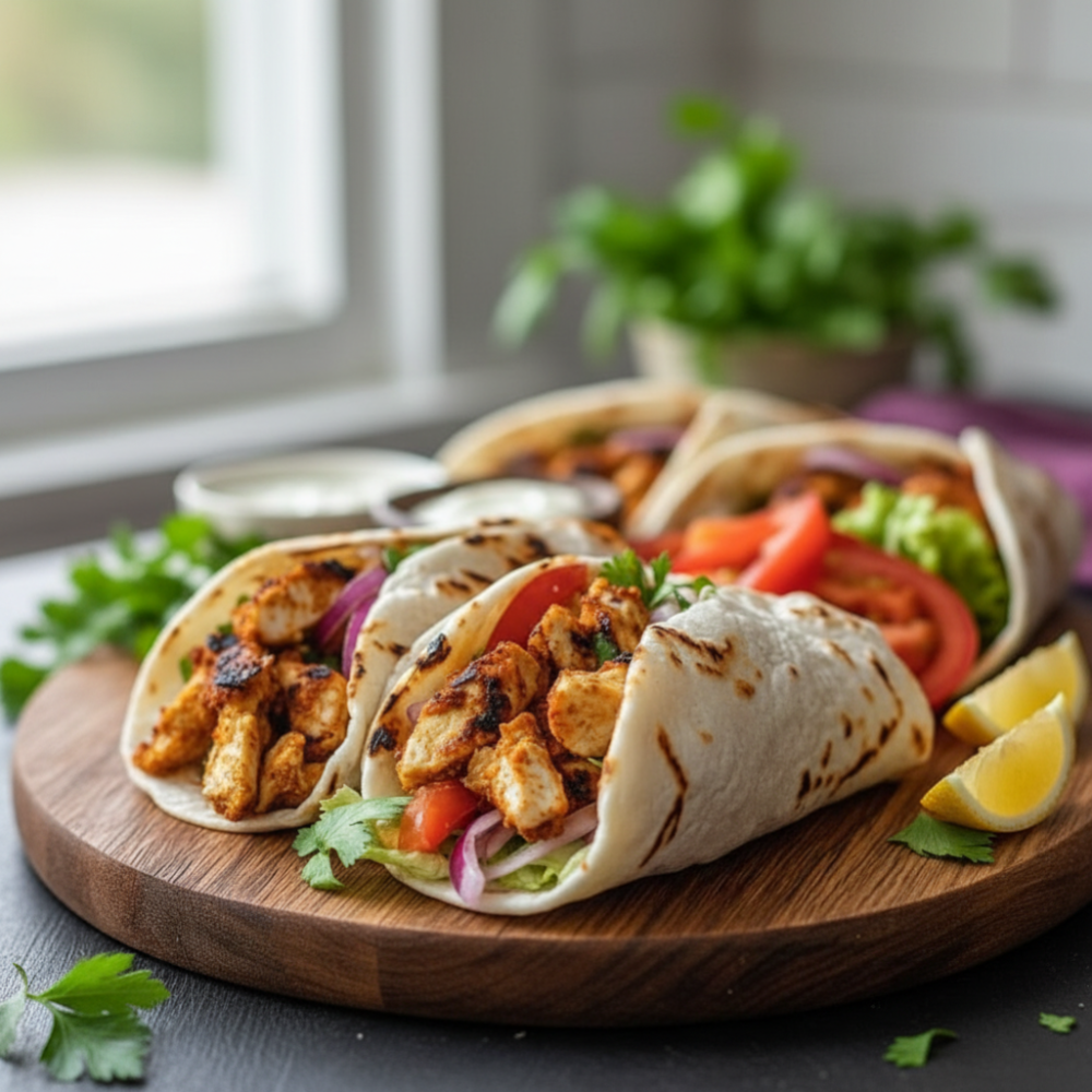 Authentic Chicken Shawarma Wraps (Easy Grilled Recipe)