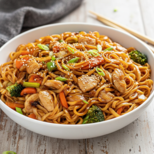 Easy Chicken Stir Fry Noodles Recipe (30 Minutes)