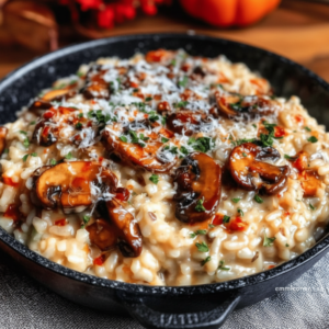 Garlic Parmesan Mushroom Risotto: Easy Creamy Recipe