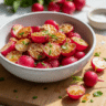 Crispy Roasted Radishes with Honey & Garlic