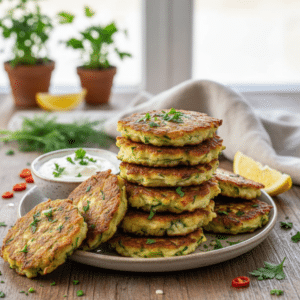 Crispy Zucchini Fritters (High Protein, Low Carb) Recipe
