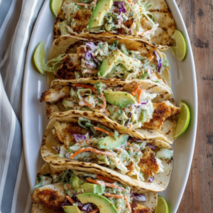 Crispy Fish Tacos With Cabbage Slaw Recipe
