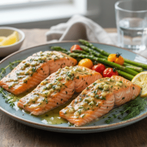 Easy Baked Garlic Butter Salmon Recipe