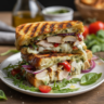 Crispy Grilled Chicken Pesto Panini Recipe