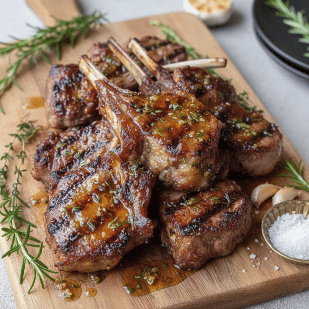 Grilled Garlic Herb Lamb Chops Recipe