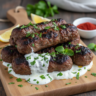 Juicy Grilled Lamb Kofta with Garlic Yogurt Sauce