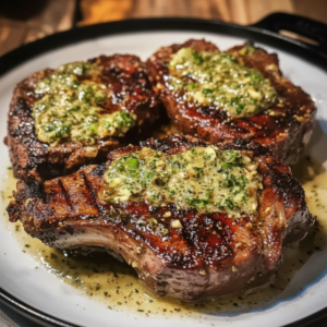 Perfect Grilled Ribeye with Garlic Butter