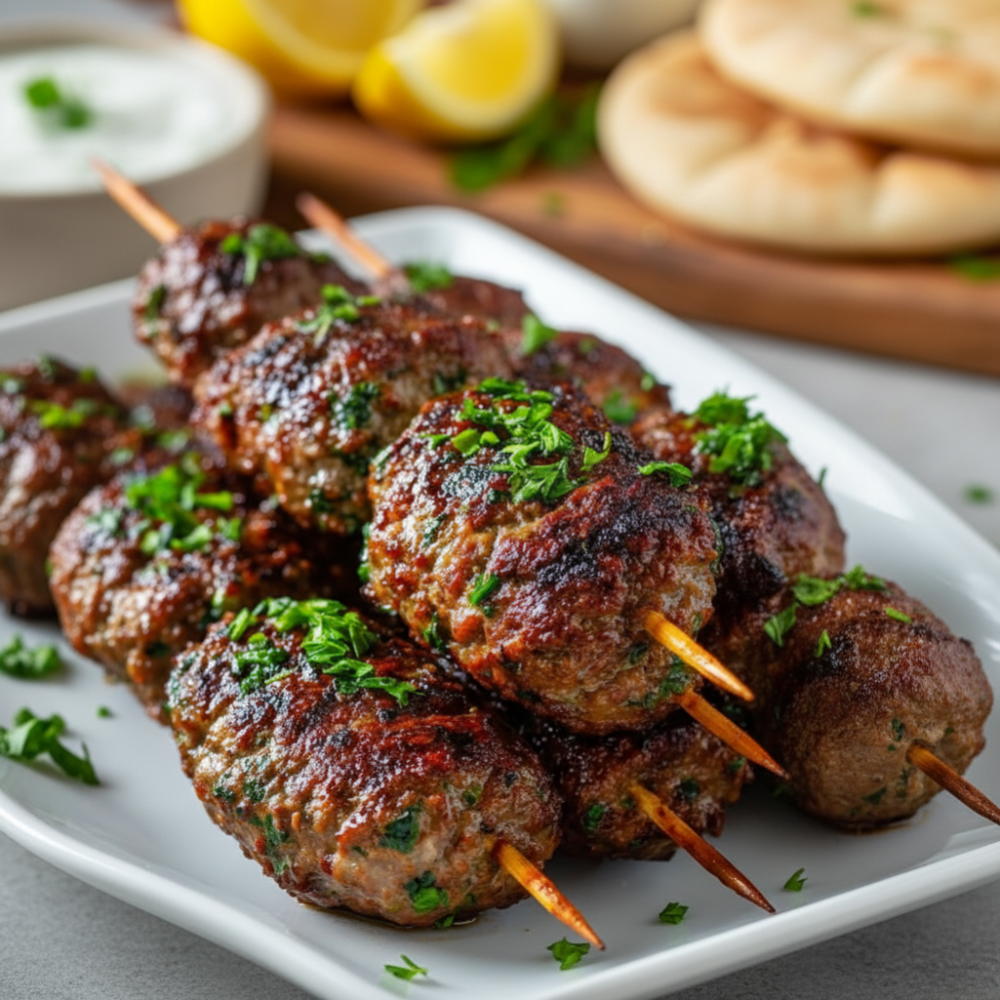 Authentic Halal Beef Kofta Skewers Recipe