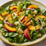 Grilled Halloumi Peach Salad Recipe | Summer Dish