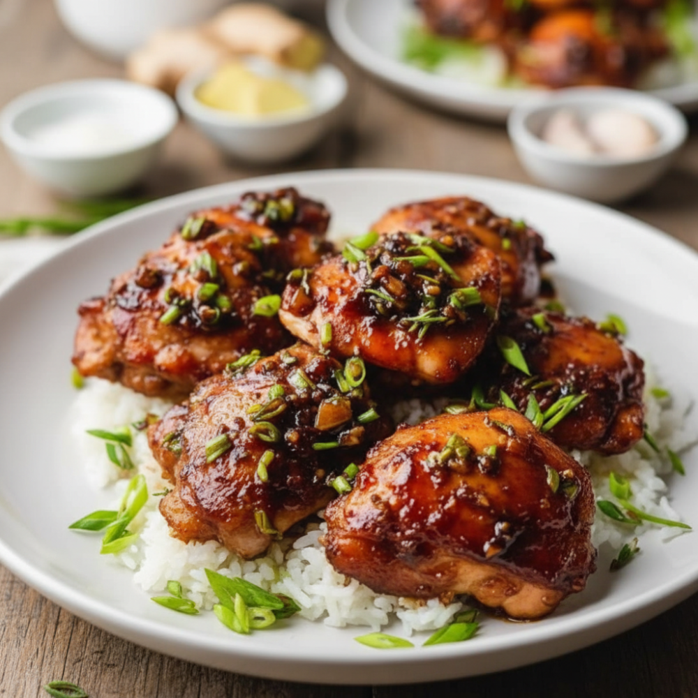 Sweet & Sticky Honey Garlic Chicken Thighs (Easy Recipe)