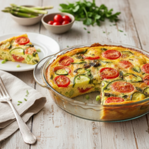 Italian Spring Vegetable Frittata Bake